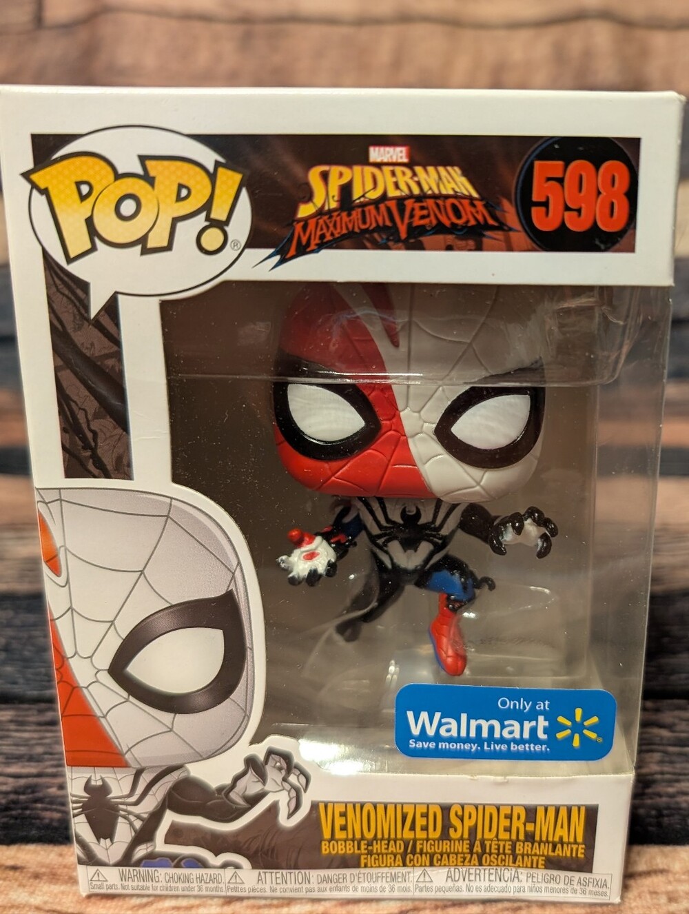 Pop! Marvel Spider-Man Maximum Venom Venomized Spider-man Vinyl Figure #598